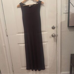 Vintage Chic Dark Brown Sleeveless Maxi Dress